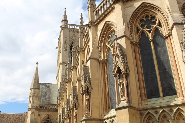 The side of St John's College Chapel